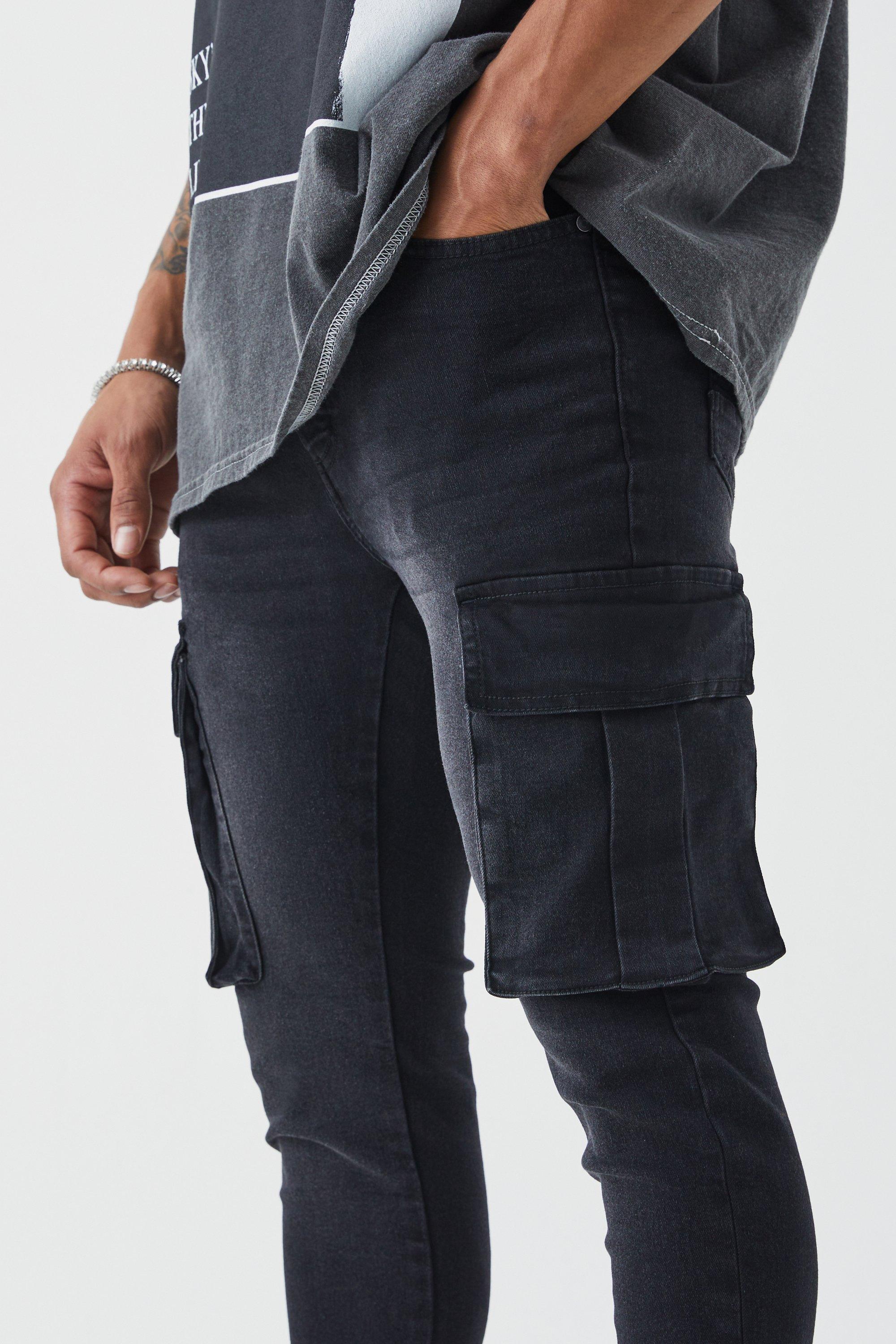 Skinny hot sale combat jeans